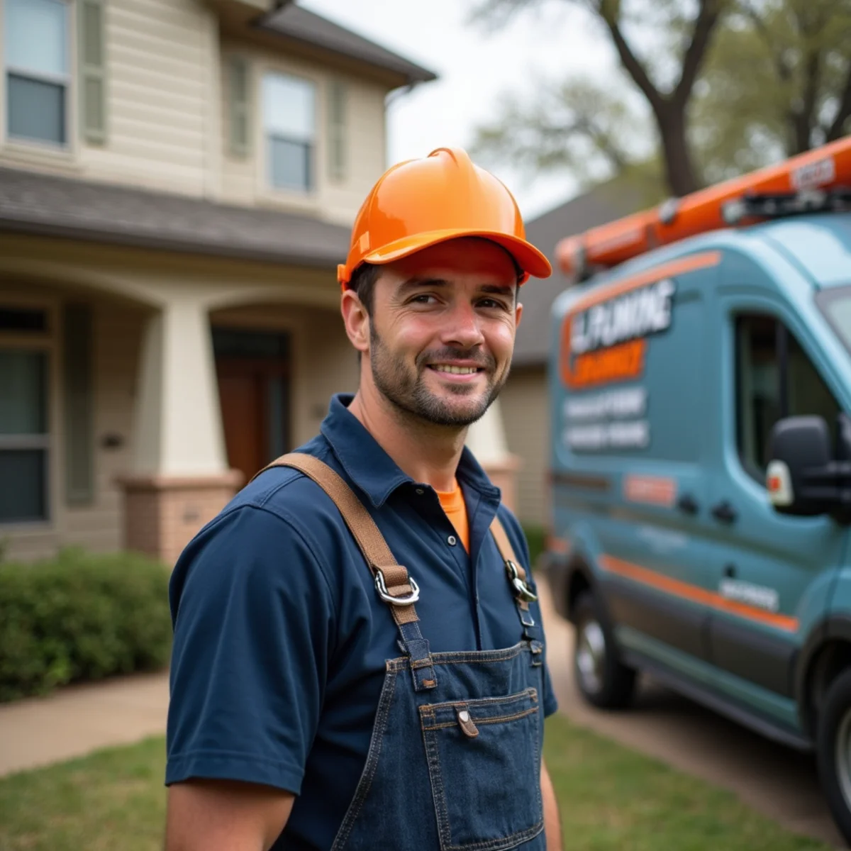 Plumber servicing an older home on septic and well water in Leonard, TX