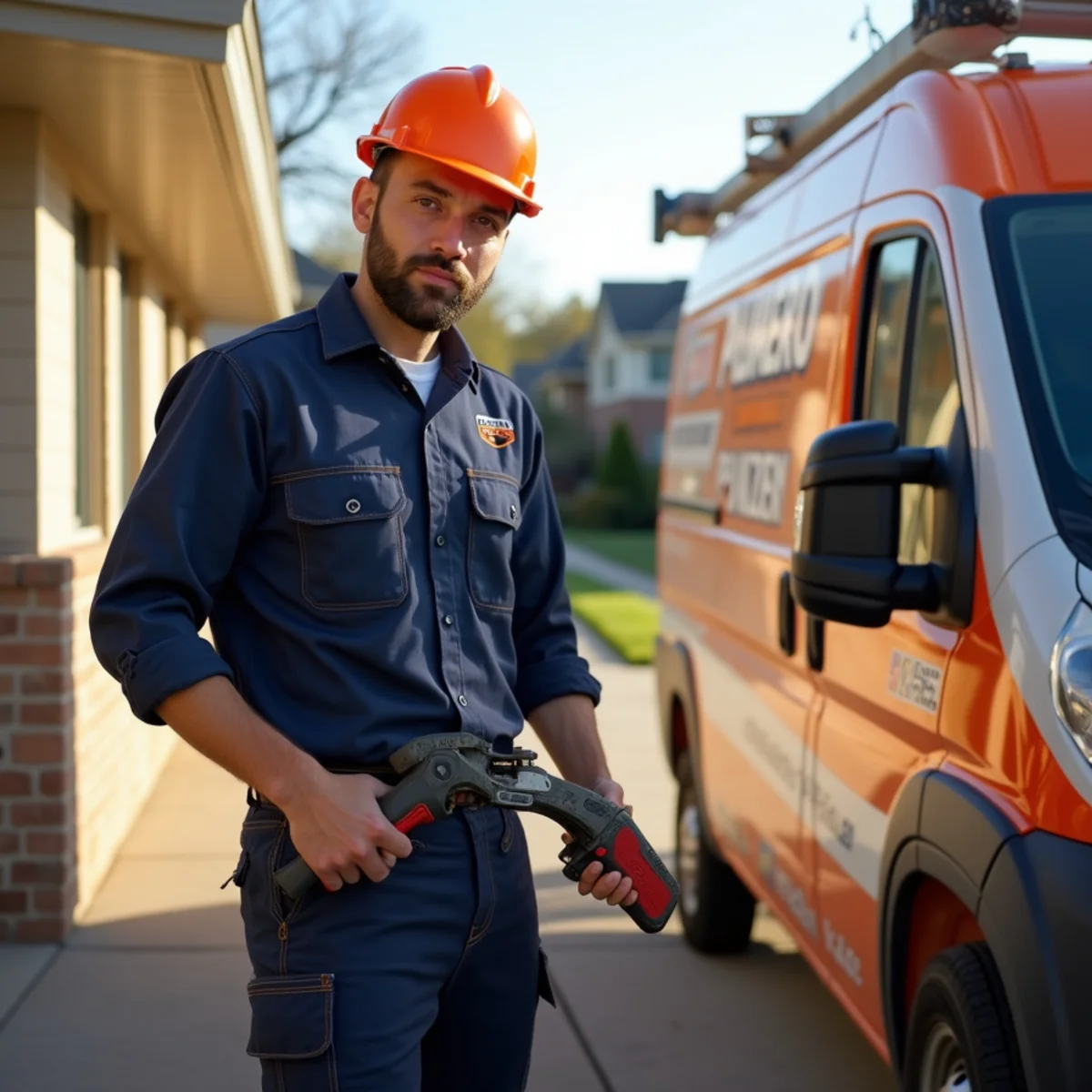McKinney Pro Plumbers technician with tools in a McKinney, TX home